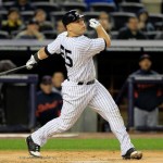 Russell Martin hits one of his five opposite field home runs into the short porch at Yankee Stadium. (Photo: Getty Images)